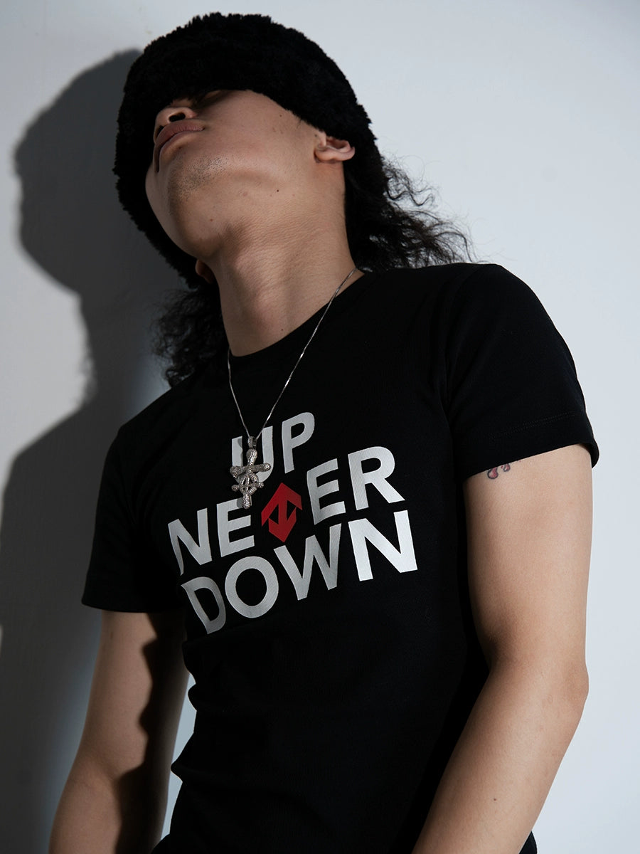 TGFCLUB UP NEVER DOWN Print Tee | Face 3 Face