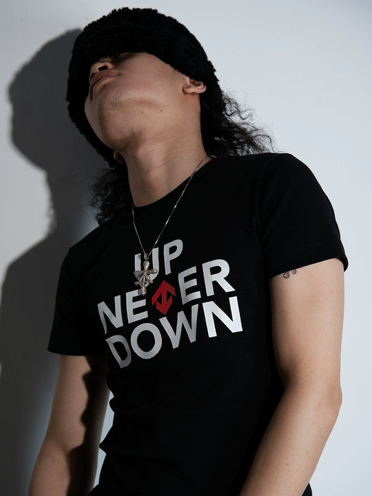 TGFCLUB UP NEVER DOWN Print Tee | Face 3 Face