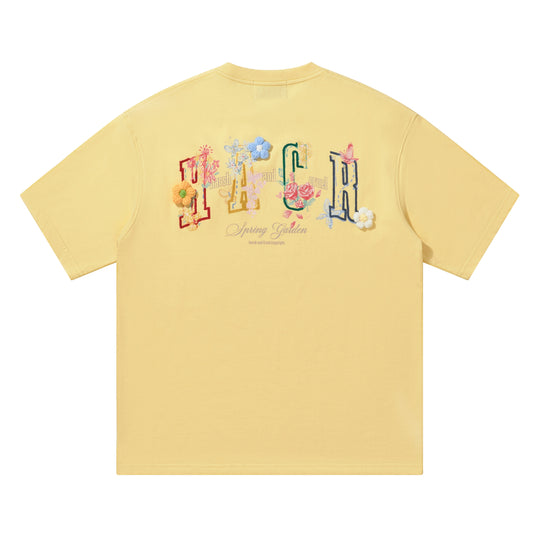 Harsh and Cruel HACR Crayon Drawing 3D Wool Flower Tee | Face 3 Face