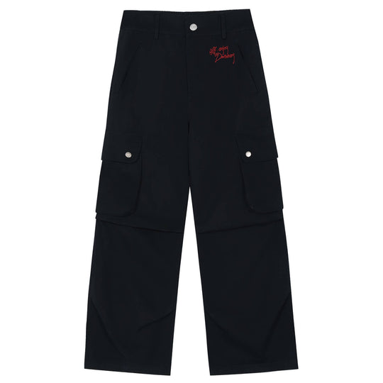 MEDM Logo Embroidered 3D Pocket Cargo Pants | Face 3 Face