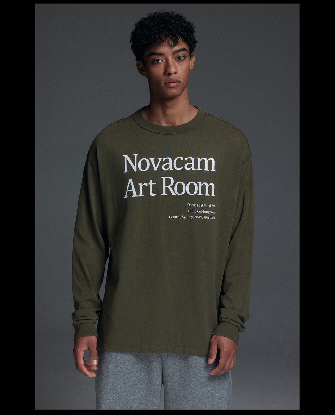 NOVACAM Novacam Art Room Backstitching Frayed Long Sleeve Tee | Face 3 Face