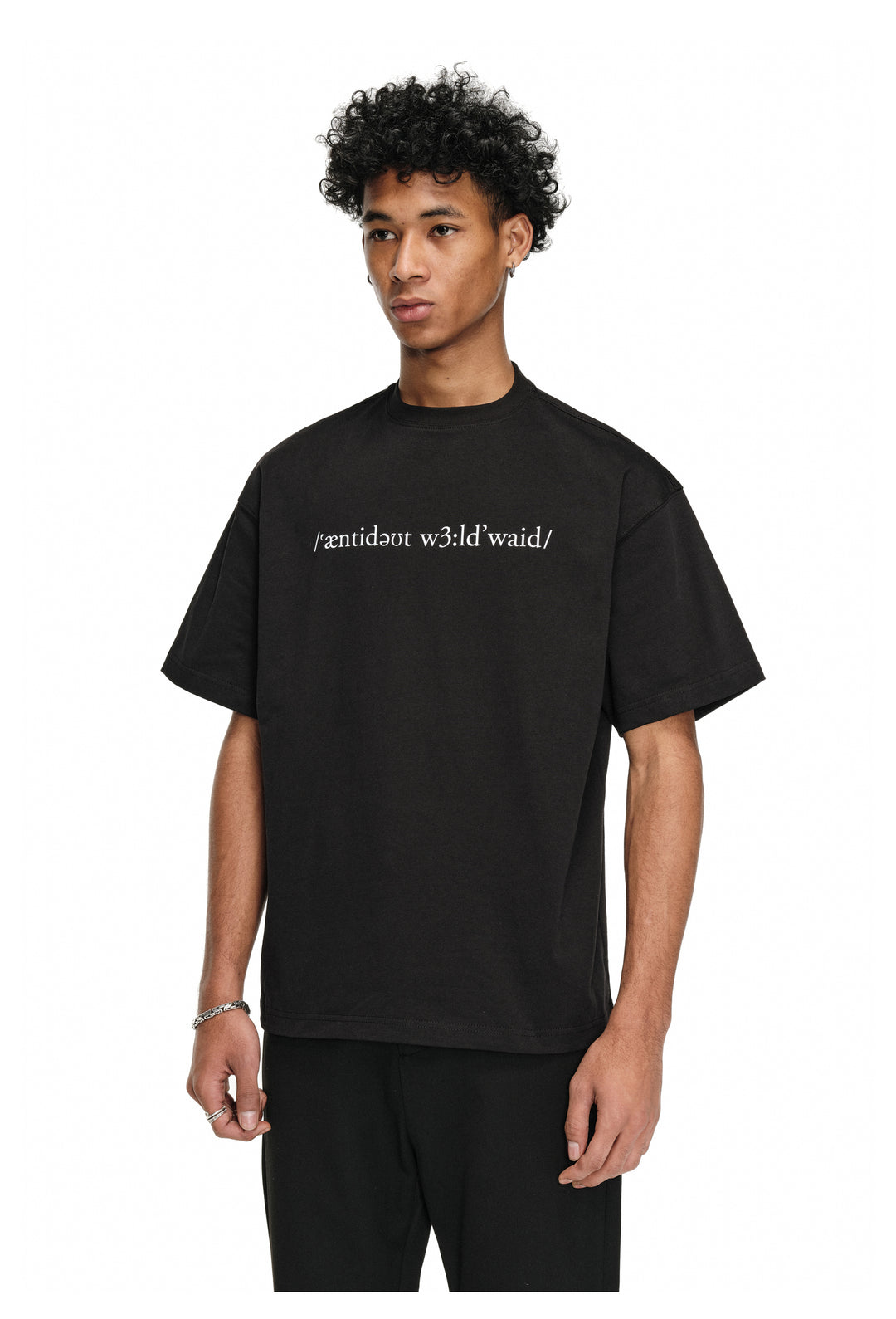 ANTIDOTE Small Letter Logo Printed Tee | Face 3 Face