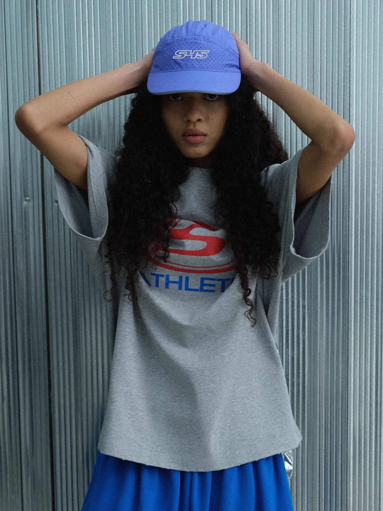 S45 Athletic Logo Distressed Raglan Short Sleeve Tee | Face 3 Face