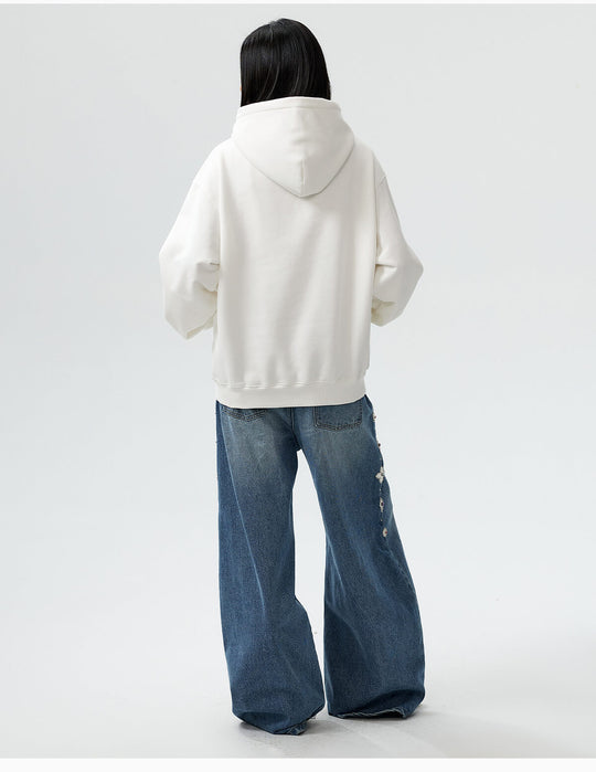 MEDM Mini Patchwork Floral Embroidered Hoodie | Face 3 Face