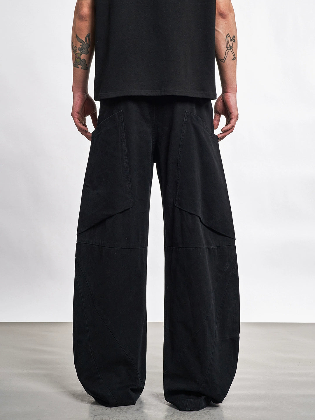 F3F Select Big Pocket Black Machete Pants | Face 3 Face