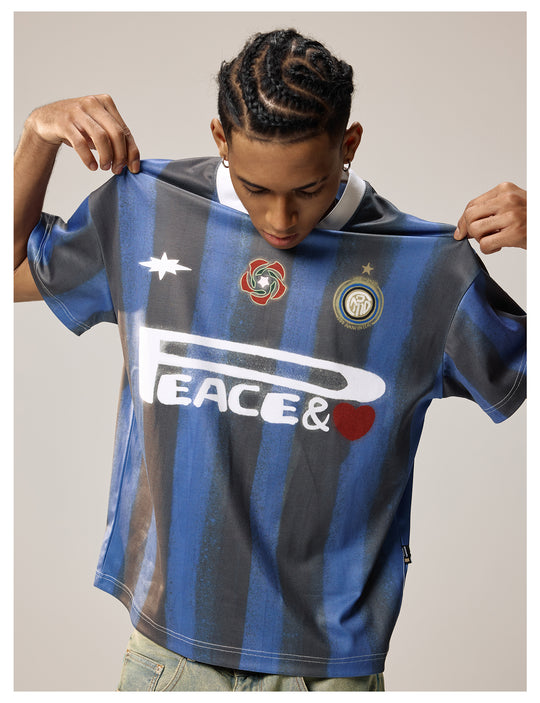 Remedy Peace and Love Digital Soccer Jersey Tee | Face 3 Face