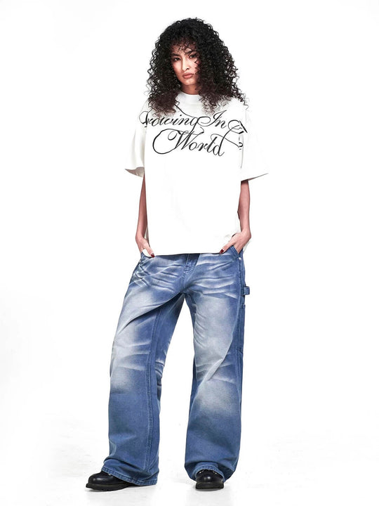 F3F Select Large Calligraphy Print Tee | Face 3 Face