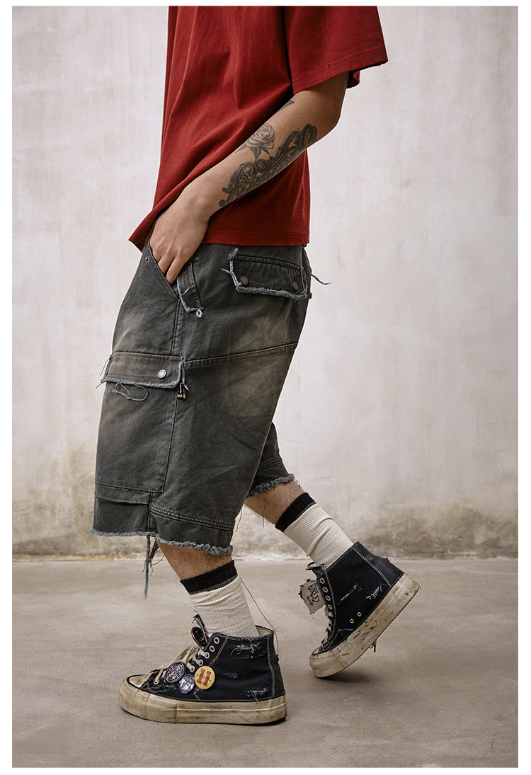 Remedy Washed Work Pocket Shorts | Face 3 Face