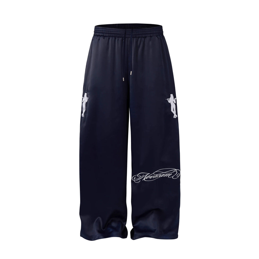 NOVACAM Satin Silky Baggy Track Pants | Face 3 Face