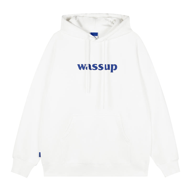 Wassup House Basic Logo Print Hoodie