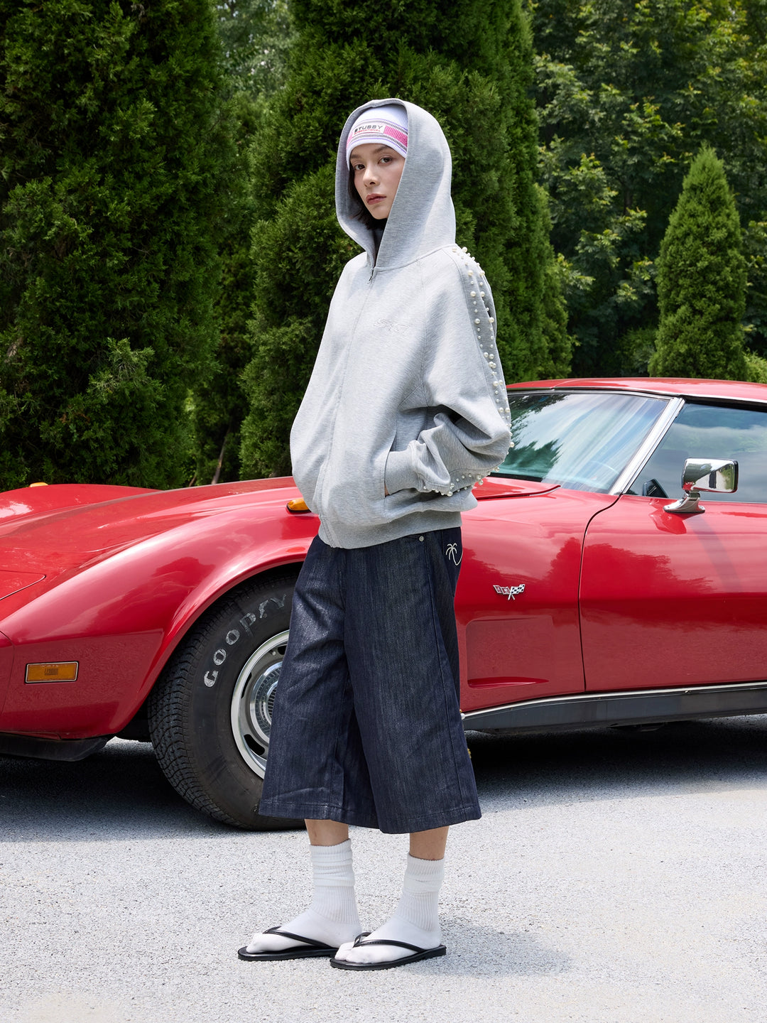 S45 Pearl Line Zip Up Hoodie | Face 3 Face