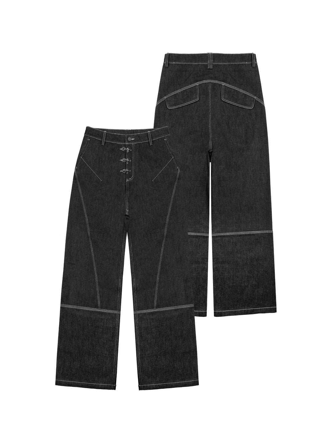 ANTIDOTE 3D Cut Stitched Denim Jeans | Face 3 Face