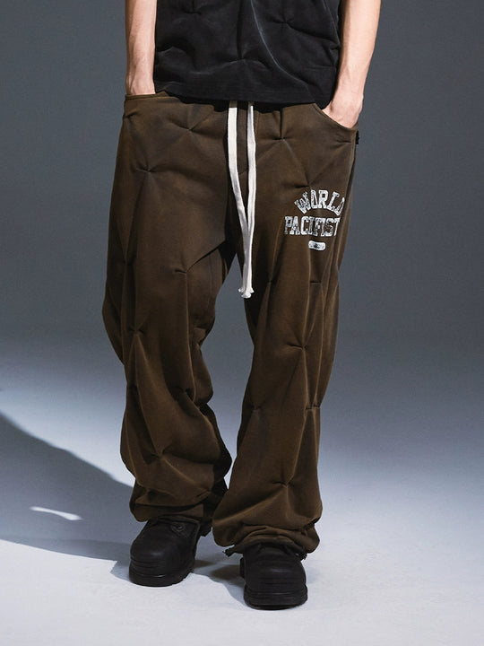 Remedy Aged Print Pinch Pleated Baggy Sweatpants | Face 3 Face
