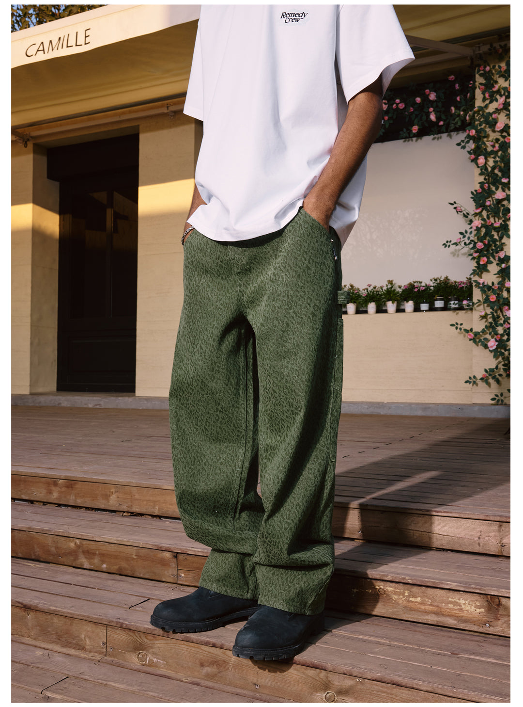 Remedy Leopard Work Painter Pants | Face 3 Face