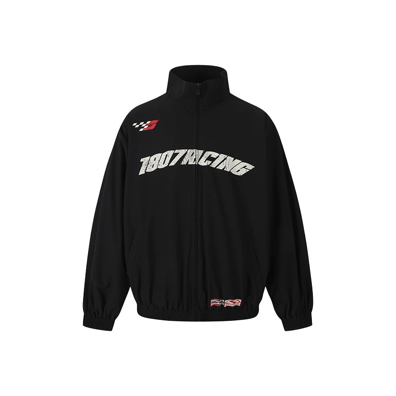 1807 Vintage Print Racing Track Jacket | Face 3 Face