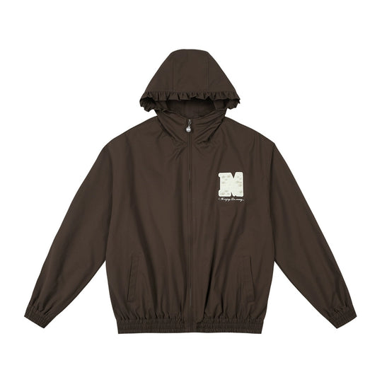 MEDM Pearl Logo Lace Hooded Zip Jacket | Face 3 Face
