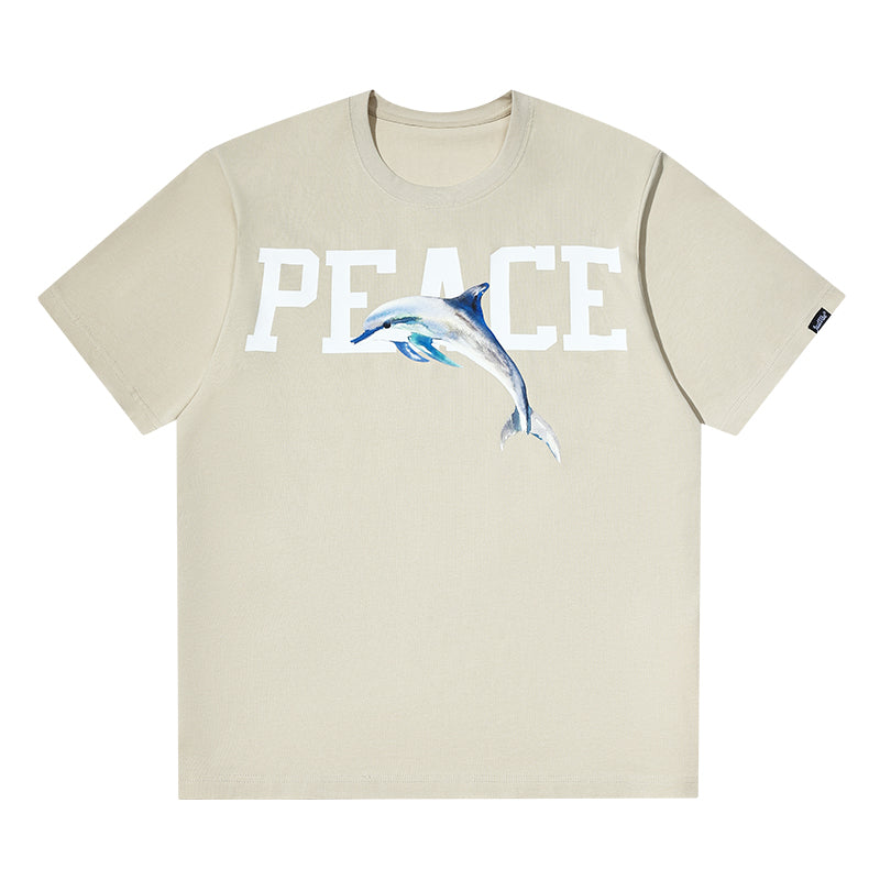 JUST VIBE PEACE Dolphin Graphic Tee | Face 3 Face