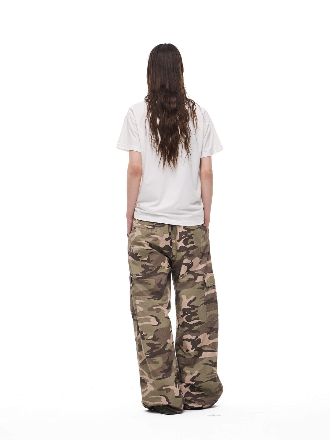 EXITMODE BY BLIND NO PLAN Reversible Washed Camo Baggy Cargo Pants | Face 3 Face