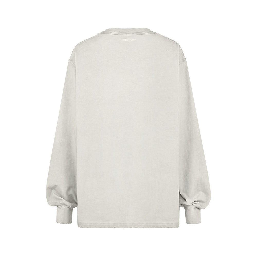 UNDERWATER Destroyed Pockets Long Sleeve Tee