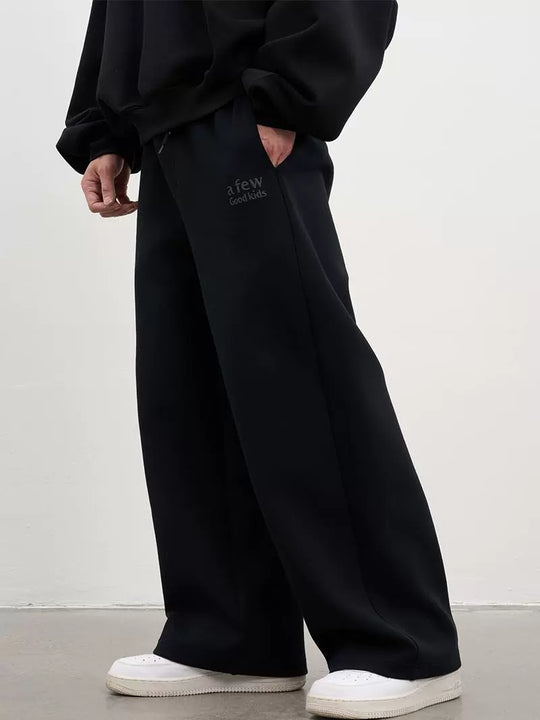 AFGK Basic Logo Draped Straight Sweatpants | Face 3 Face