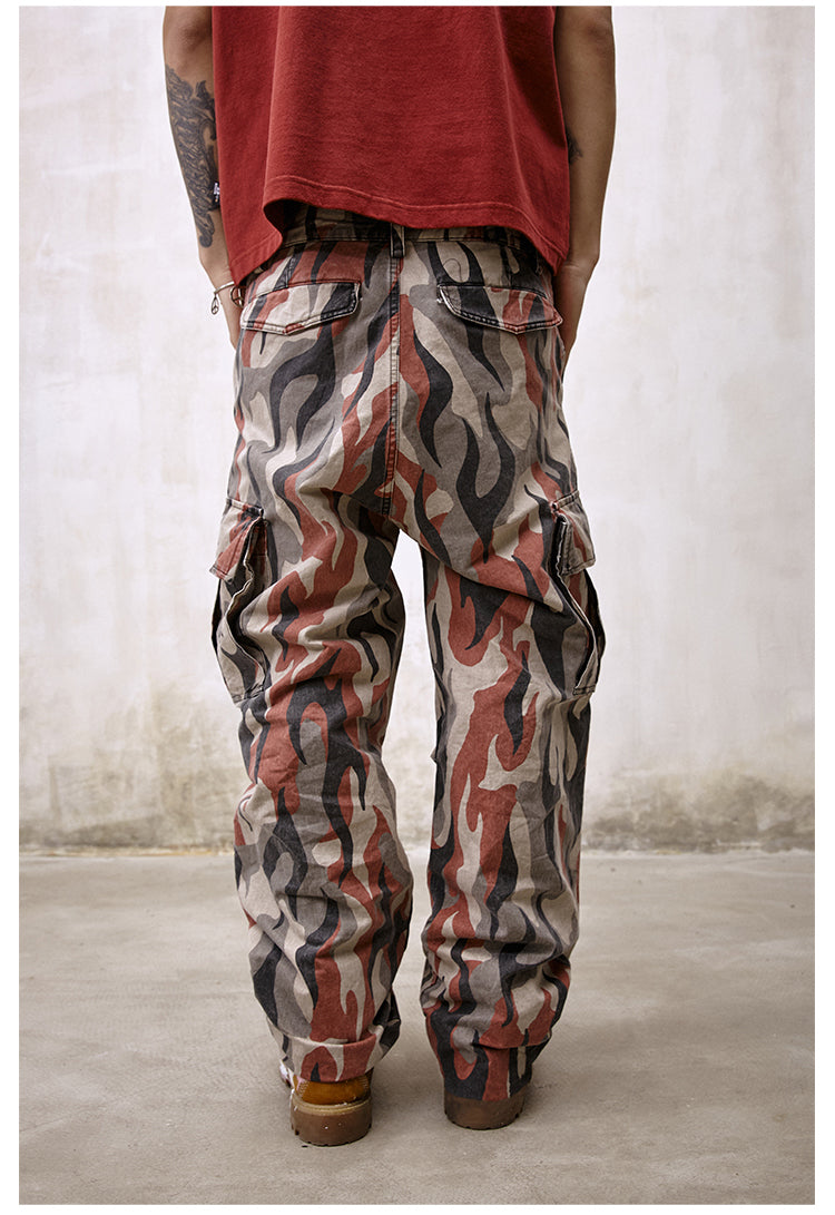 Remedy Flame Camouflage Work Cargo Pants | Face 3 Face
