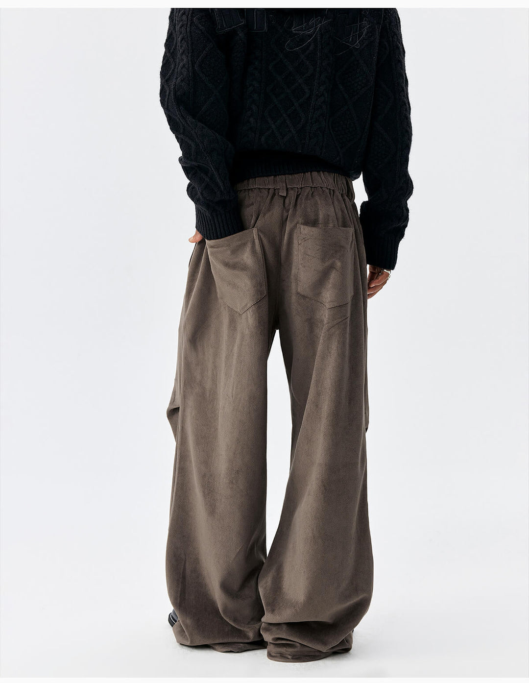 MEDM Drape Tuck Work Baggy Pants | Face 3 Face