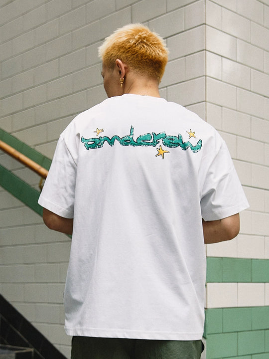 Remedy Cool Touch Cracked Star Logo Print Tee | Face 3 Face