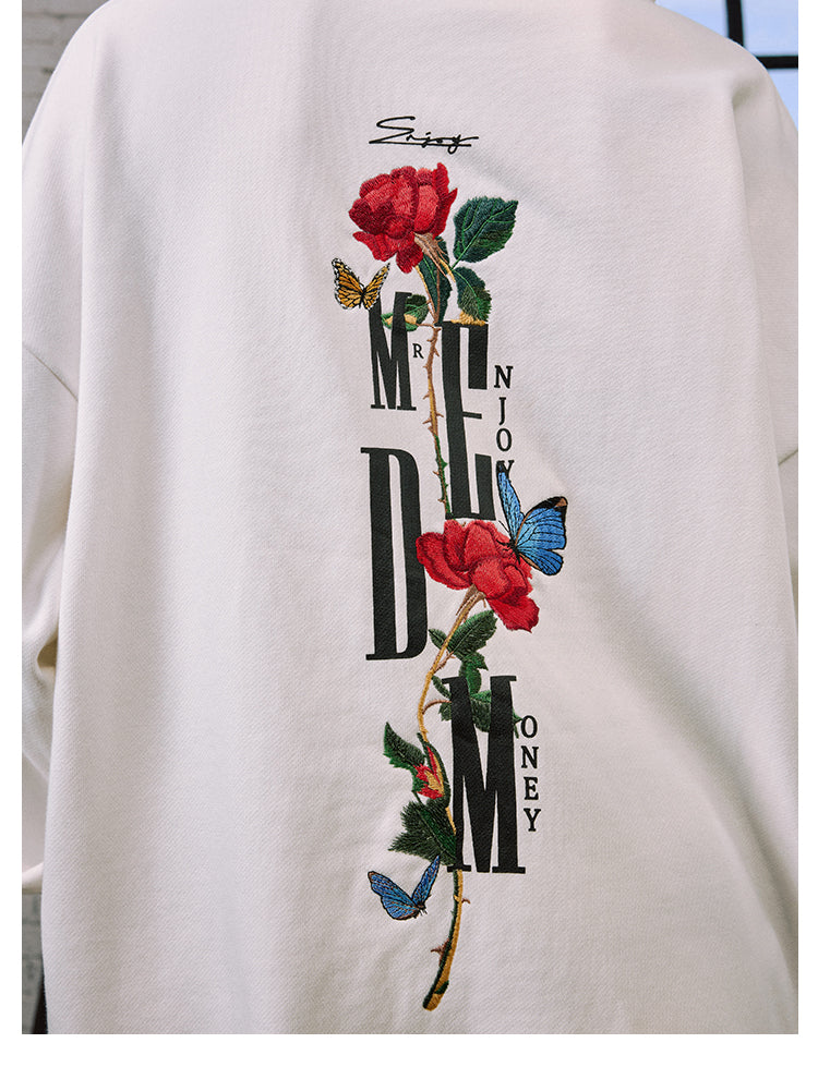 MEDM Rose Interspersed Logo Hoodie | Face 3 Face