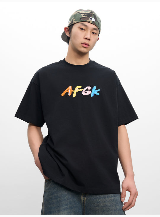 AFGK Handstitched Logo Embroidered Tee | Face 3 Face