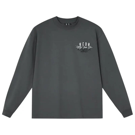 MEDM Warm Fleece Basic Long Sleeve Tee | Face 3 Face