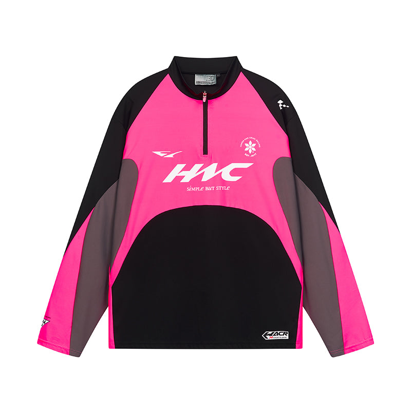 Harsh and Cruel Cycling Colorblock Zipper Tee