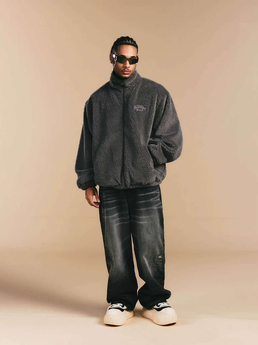 1807 ROLLTHEDICE Printed Sherpa Jacket | Face 3 Face