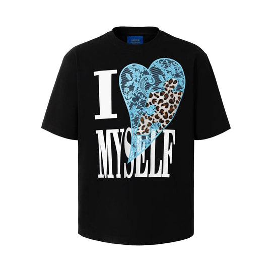 YADcrew Heart Puzzle Patchwork Lace Leopard Tee | Face 3 Face