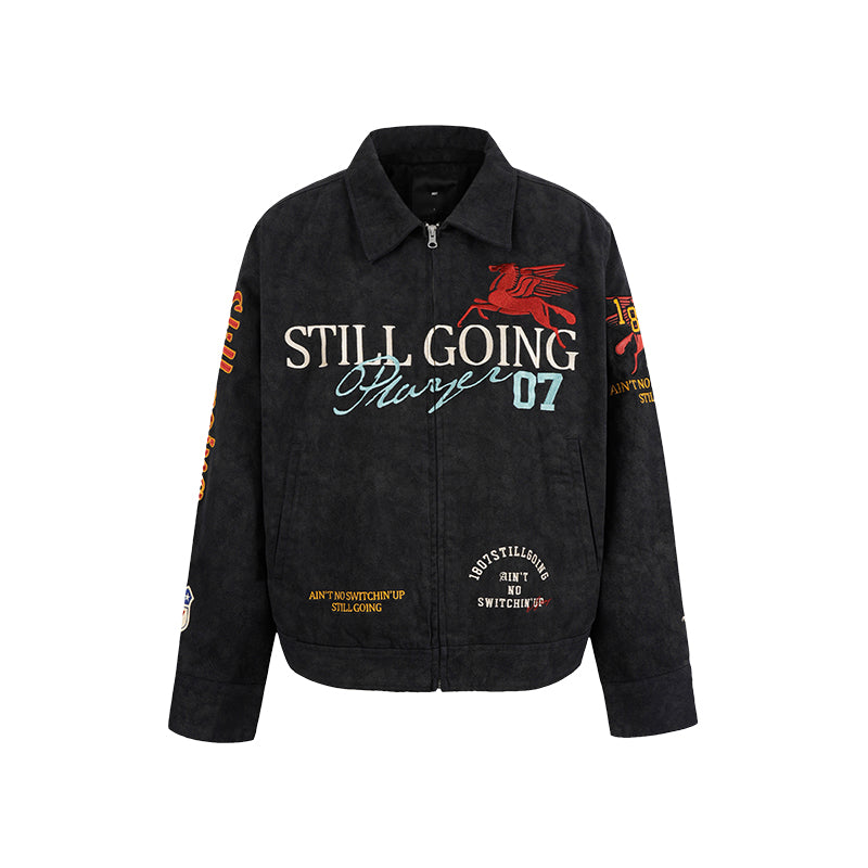 1807 Pegasus Patch Embroidered Jacket | Face 3 Face