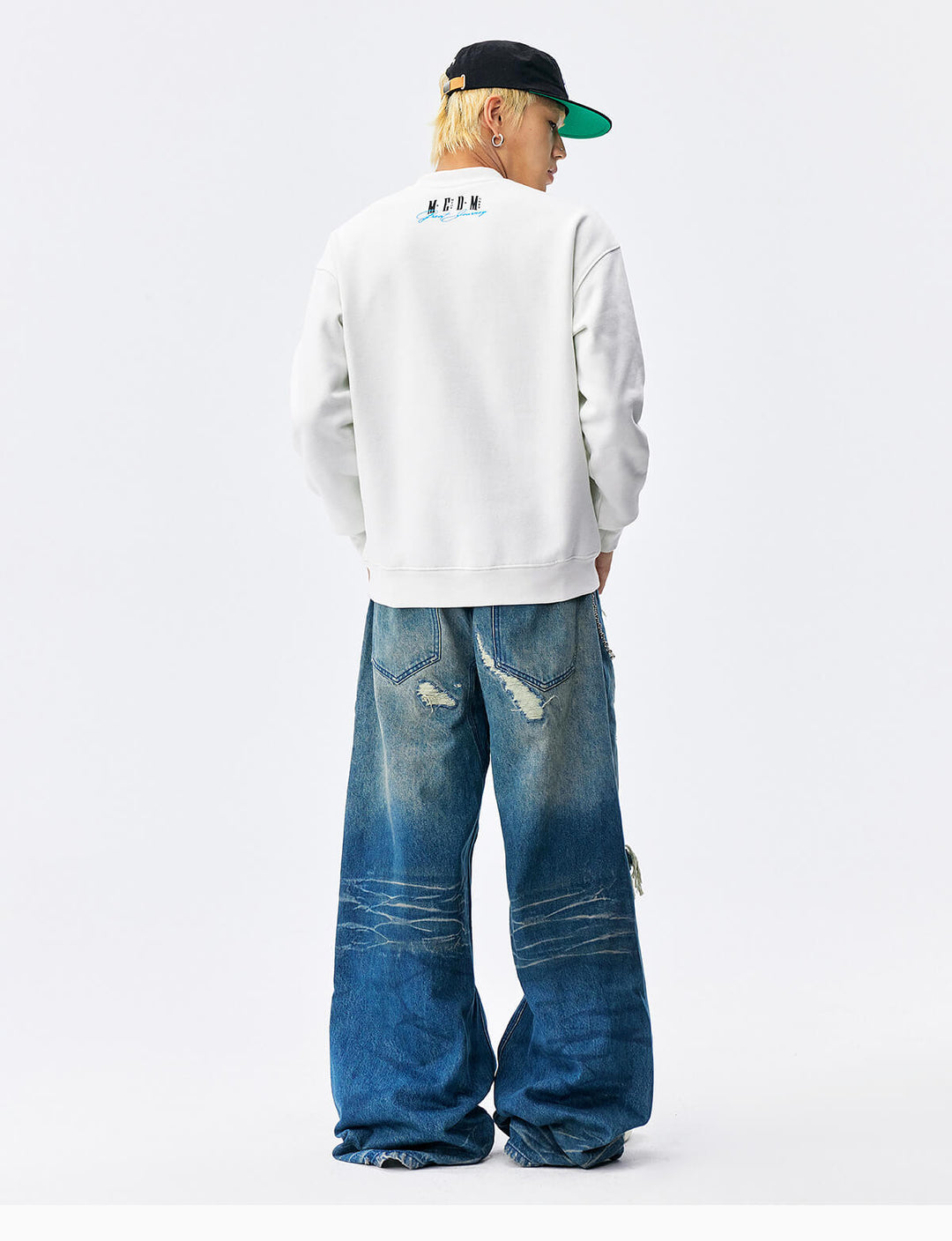 MEDM Big Logo Print Sweatshirt | Face 3 Face