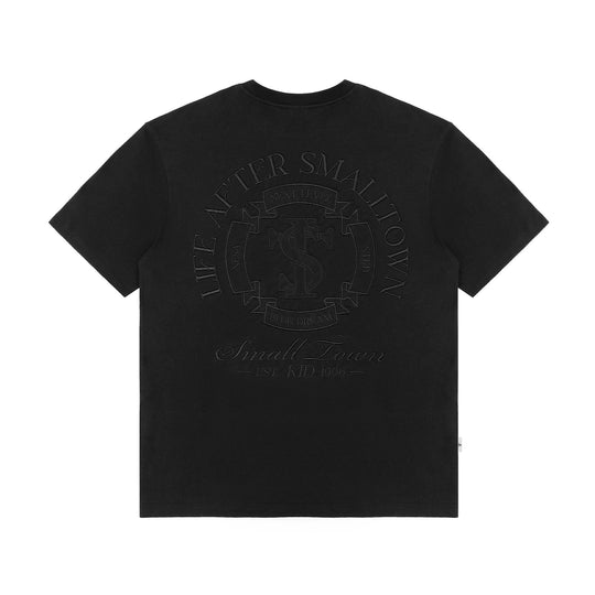 Small Town Kid Round Cross Patch Embroidered Tee | Face 3 Face