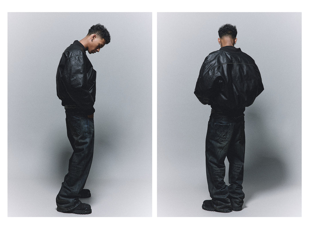 ANTIDOTE Dirty Blue Destroyed Studded Bootcut Jeans | Face 3 Face