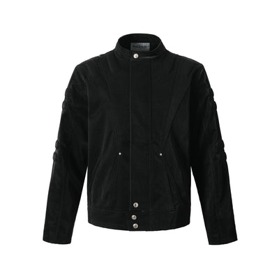 YADcrew x SmallTownKid 3D Cotton Special Texture Leather Jacket