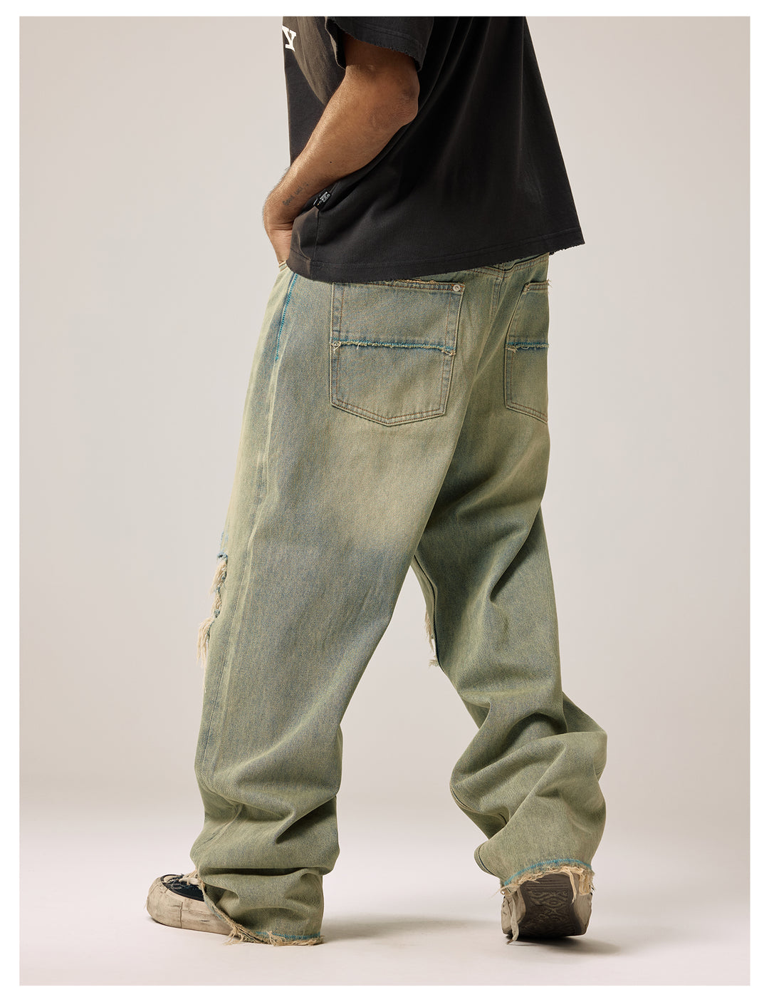 Remedy Washed Ripped Loose Jeans | Face 3 Face