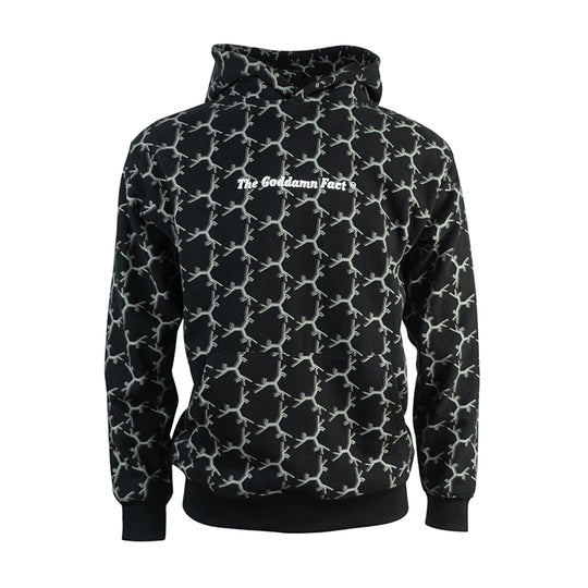 TGFCLUB Full Print Embroidered Hoodie | Face 3 Face