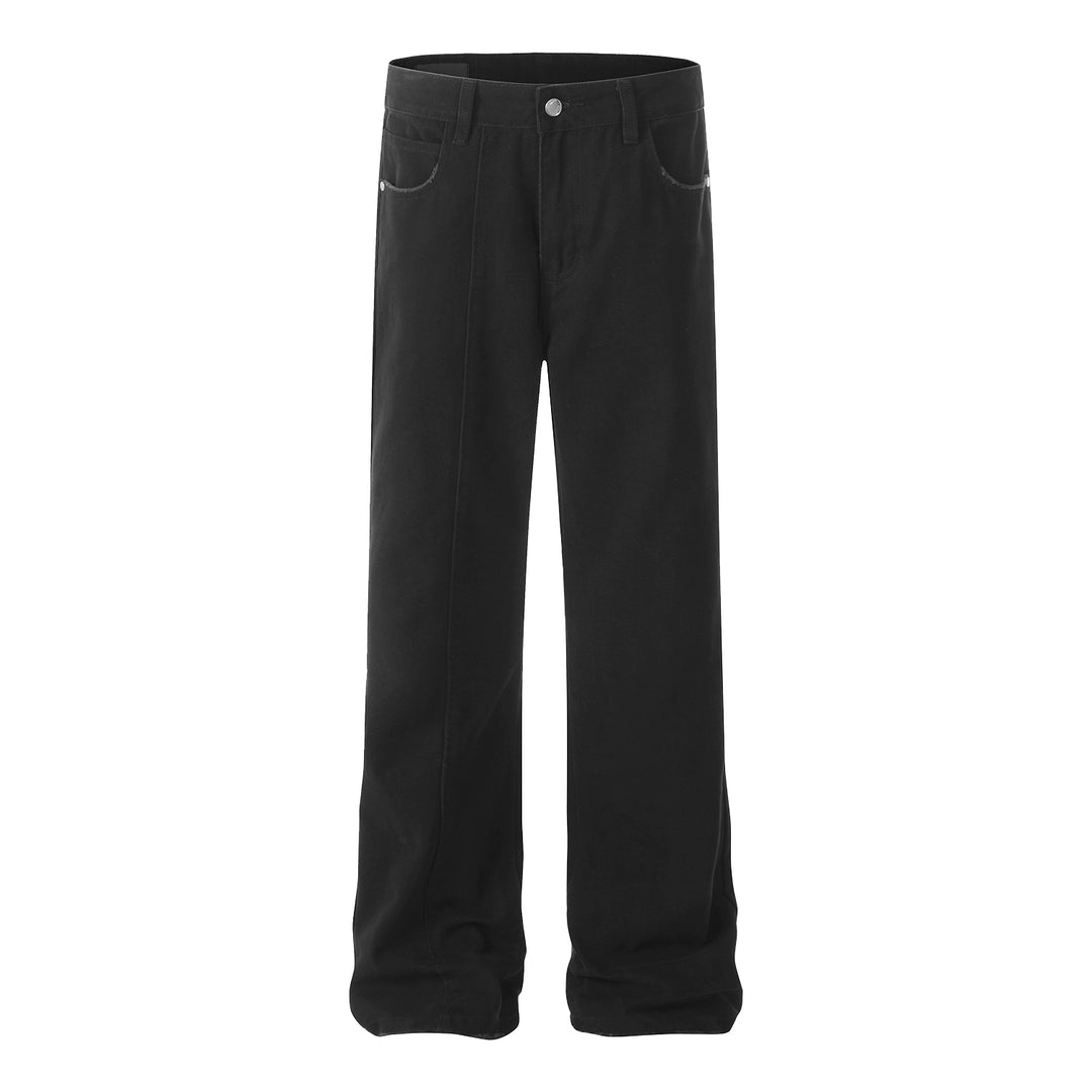 F3F Select One-Leg Center Stitch Black Jeans | Face 3 Face
