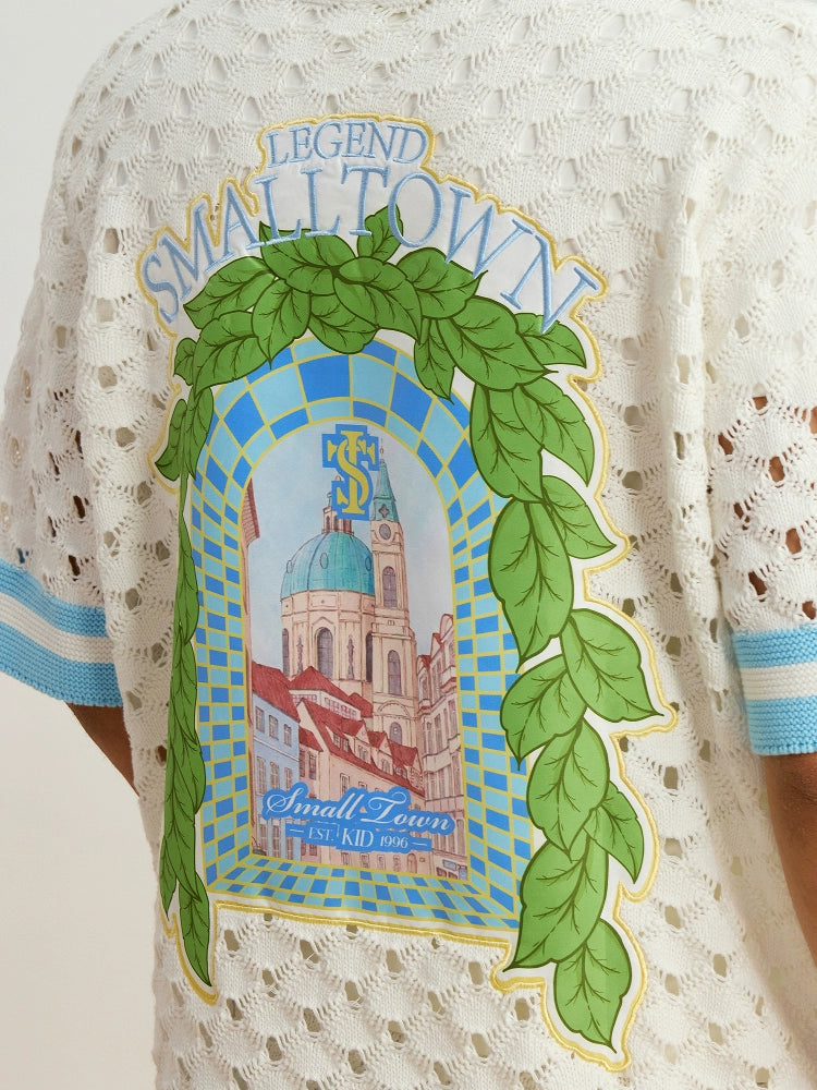 Small Town Kid Crochet-Knit Hawaiian Shirt Set | Face 3 Face