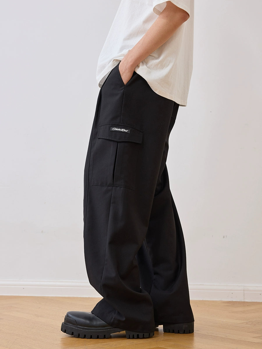 Harsh and Cruel Pleated Pocket Patchwork Cargo Pants | Face 3 Face