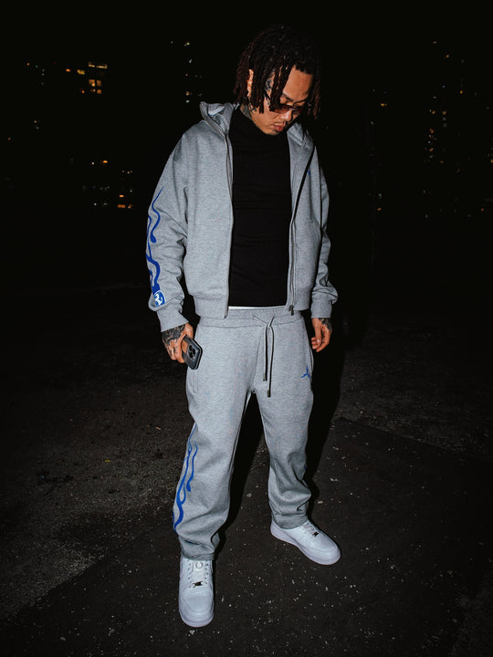 TGFCLUB Flame Pattern Sweatpants | Face 3 Face