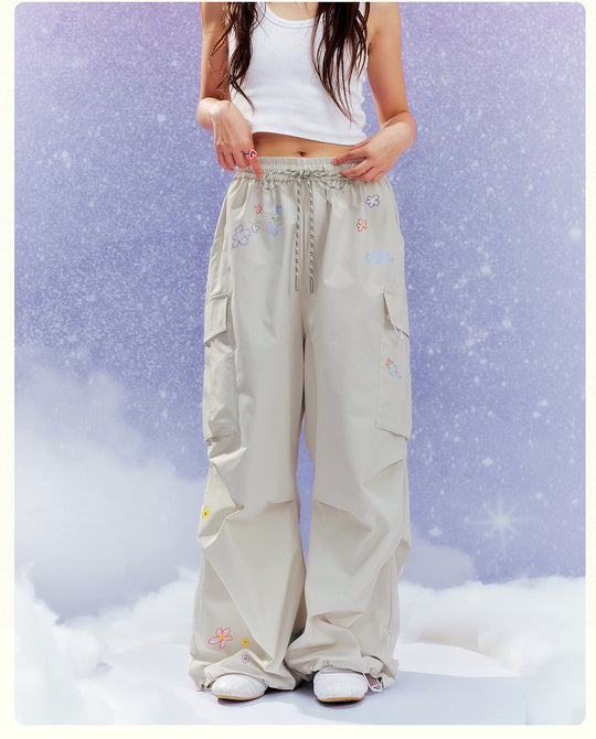 MEDM Floral Print Utility Cargo Pants | Face 3 Face