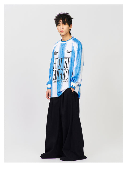 S45 Lily Floral Striped Long-Sleeve Jersey | Face 3 Face