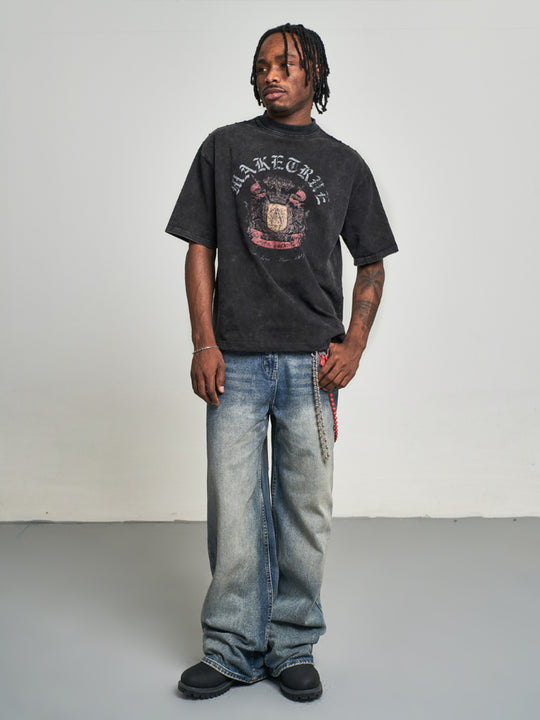 F3F Select Vintage Blue Gradient Washed Jeans | Face 3 Face