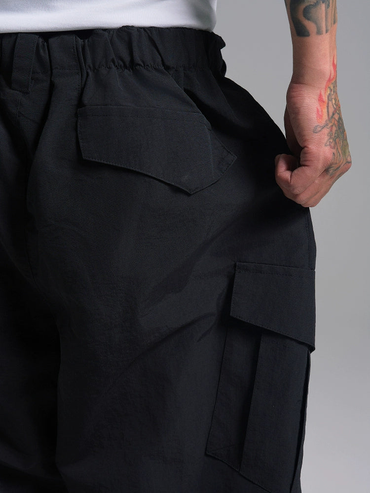 S45 Nylon Baggy Cargo Pants | Face 3 Face