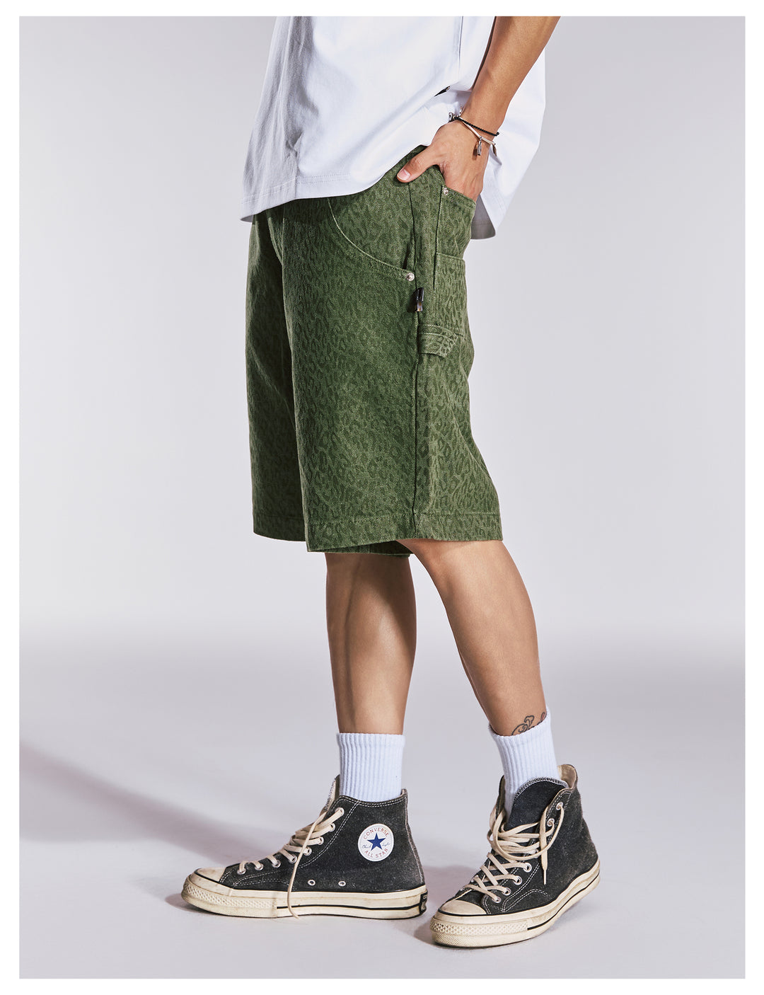 Remedy Leopard Work Painter Shorts | Face 3 Face