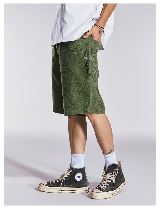 Remedy Leopard Work Painter Shorts | Face 3 Face